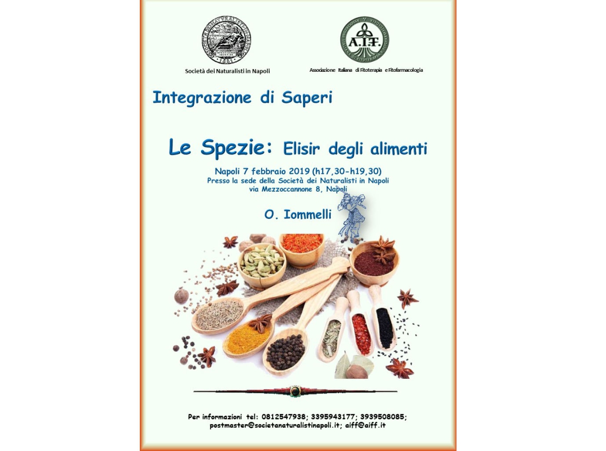 Incontro su: Le Spezie: Elisir degli alimenti