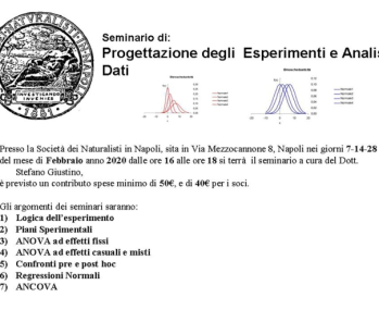 Progettazione degli esperimenti e analisi dati