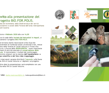 Invito alla presentazione del progetto BIO.FOR.POLIS.