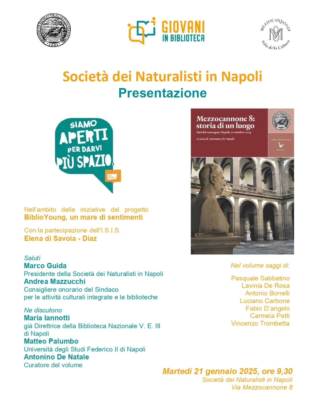 Presentazione del volume: Mezzocannone 8: storia di un luogo
