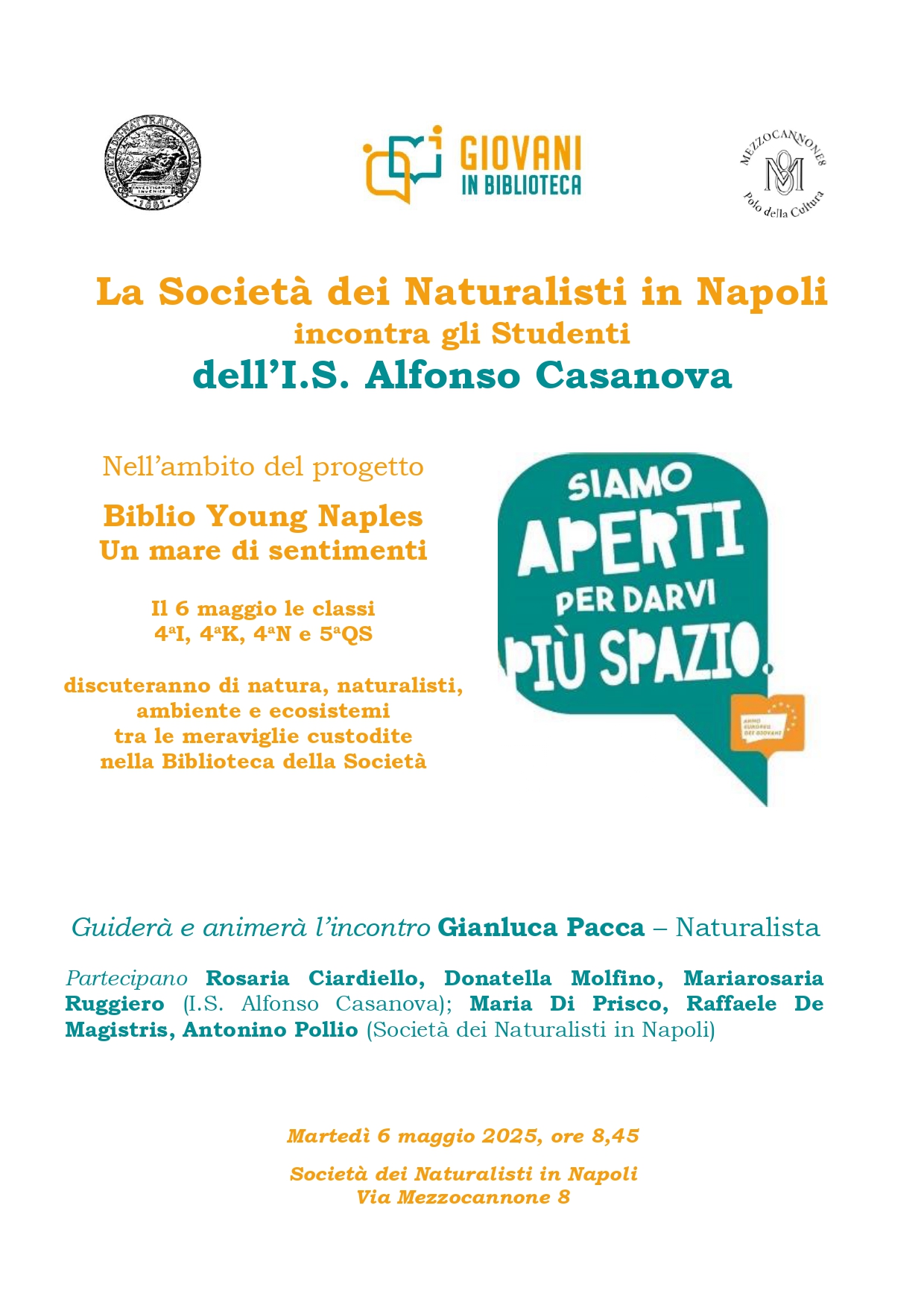 Biblio Young Naples | Un mare di sentimenti | I.S. Alfonso Casanova