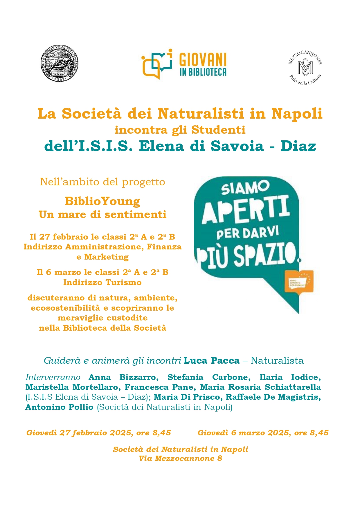 Biblio Young Naples |  Un mare di sentimenti | ISIS Elena di Savoia - Diaz