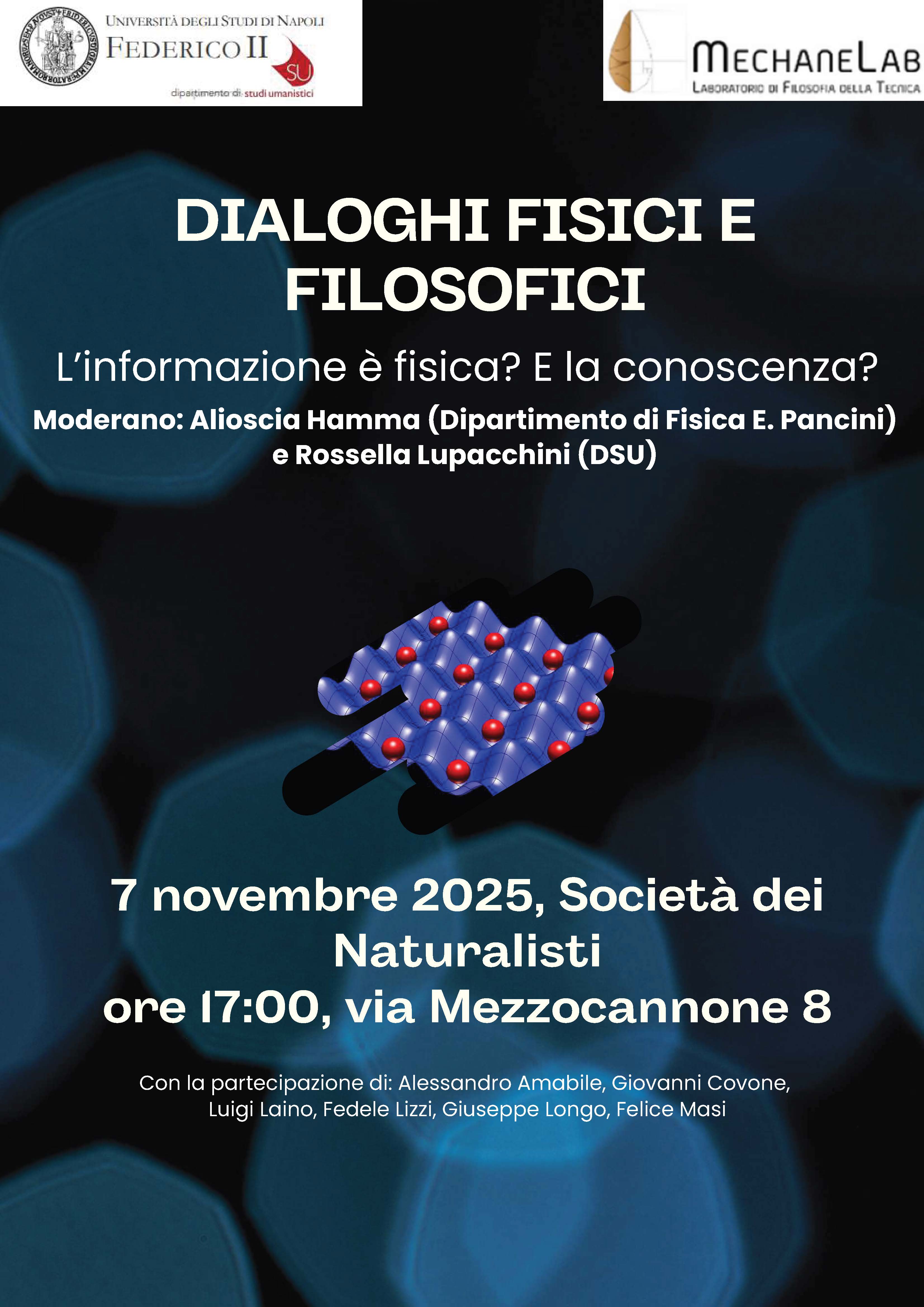 DIALOGHI FISICI E FILOSOFICI | L’informazione è fisica? E la conoscenza?